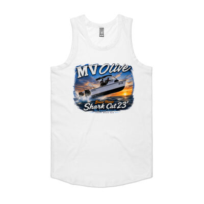 MV Olive Shark Cat 23 - light singlet Thumbnail